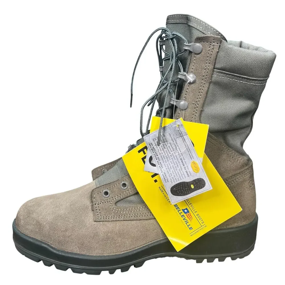 NWT Belleville 600 ST Sage Green Wide Steel Toe Combat Boots Size 11 W